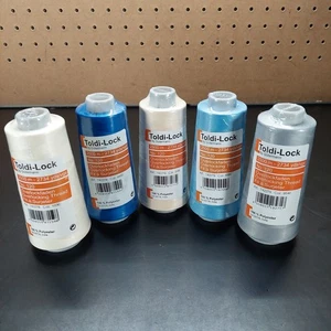 Gutermann Toldi-lock  No. 120 2734 Yds overlocking thread New mixed lot of 5 - Picture 1 of 6