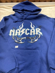 Jerzees NASCAR Sudadera Azul Sudadera con Capucha Algodón Mezcla Poliéster Adulto Talla L -NUEVA CON ETIQUETAS - Imagen 1 de 10