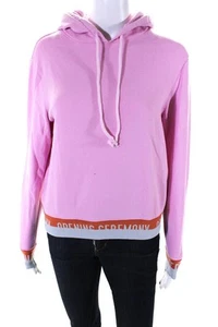 Opening Ceremony Womens Pullover Hoodie Pink Cotton Size Extra Small - Picture 1 of 6