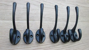 ABRIGO VICTORIANO HIERRO FUNDIDO GANCHOS SOMBRERO Y ABRIGO PASILLO COLGANTE GANCHO CLAVIJA - Imagen 1 de 3