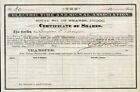 1884 Electric Time and Signal Association certificat stock