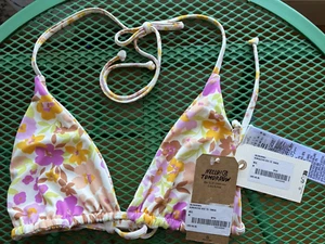Neu mit Etikett Billabong Sungazer Multi Tri Bikini Oberteil MED $ 56 - Bild 1 von 6