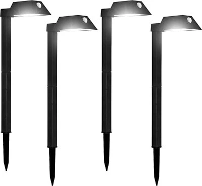 Morvat LED Adjustable Motion Sensor Outdoor Pathway Solar Lights, 4 pack - Image 1 of 4