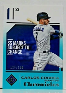 2018 Panini Chronicles Carlos Correa #45 Teal Parallel /199 - Picture 1 of 2