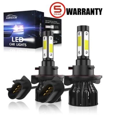 KIT 2x faros LED blancos haz alto/bajo para Chevrolet Spark EV 2014-2016 H13 9008 Foto 1 de 4