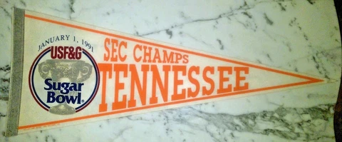 TENNESSEE 1991 SUGAR BOWL SEC CHAMPS PENNANT Cover