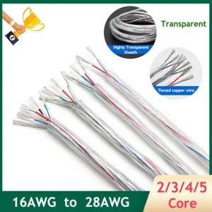 Transparent Flexible Stranded Wires Multi Conductor Cable Tinned Copper Wire LED - Picture 1 of 9