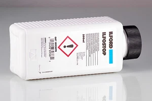 ILFORD ILFOSTOP 500ml STOP BATH BAÑO DE PARO RAPIDO PARA PELICULA Y PAPEL B/W - Bild 1 von 1