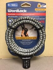 Wordlock CL-662-ASG 72 in. L Steel Resettable Combination Cable Lock