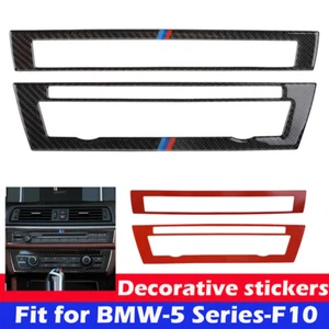 For BMW F10 5 Seri 2011-2017 Real Carbon Fiber Console Air-Condition Vent Cover - Picture 1 of 6
