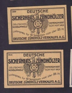 2  Ancienne  étiquette    Allumettes Allemagne    BN183979 Aigle - Imagen 1 de 1