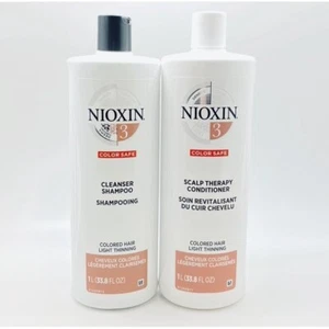 Nioxin System 3 Cleanser Shampoo and Scalp Therapy Conditioner Duo 33.8 Oz- - Picture 1 of 1
