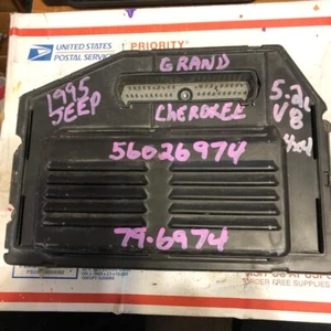 1995 95 Jeep Grand Cherokee 4.0L AT 4X4 ECM ECU Engine Computer Module 56028974 - Picture 1 of 3