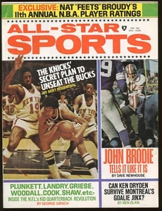 1972 All-Star Sports magazine (Jan.) Abdul-Jabbar, Willis Reed, Brodie VG/EX - Picture 1 of 2