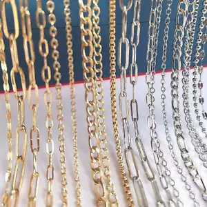 No Fade 2Meters Stainless Steel Chains for Jewelry Making DIY Necklace Bracelet - Bild 1 von 60