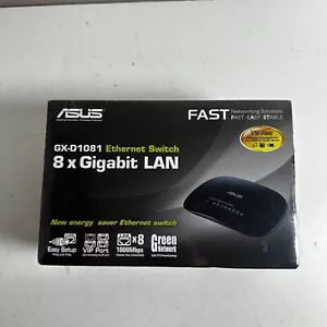 ASUS GX-D1081 High-Performance 10/100 Mbps 8-Port Power Saving Gigabit Switch - Picture 1 of 6