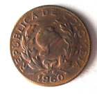 1960 Colombie 5 Centavos - De Collection Pièce De Monnaie Latin Poubelle #2