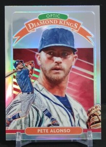 2020 Donruss Optic #7 Pete Alonso Diamond Kings Silver Holo Prizm NY Mets