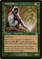 Wall of Roots Time Spiral - Timeshifted PLD Green Special MAGIC CARD ABUGames