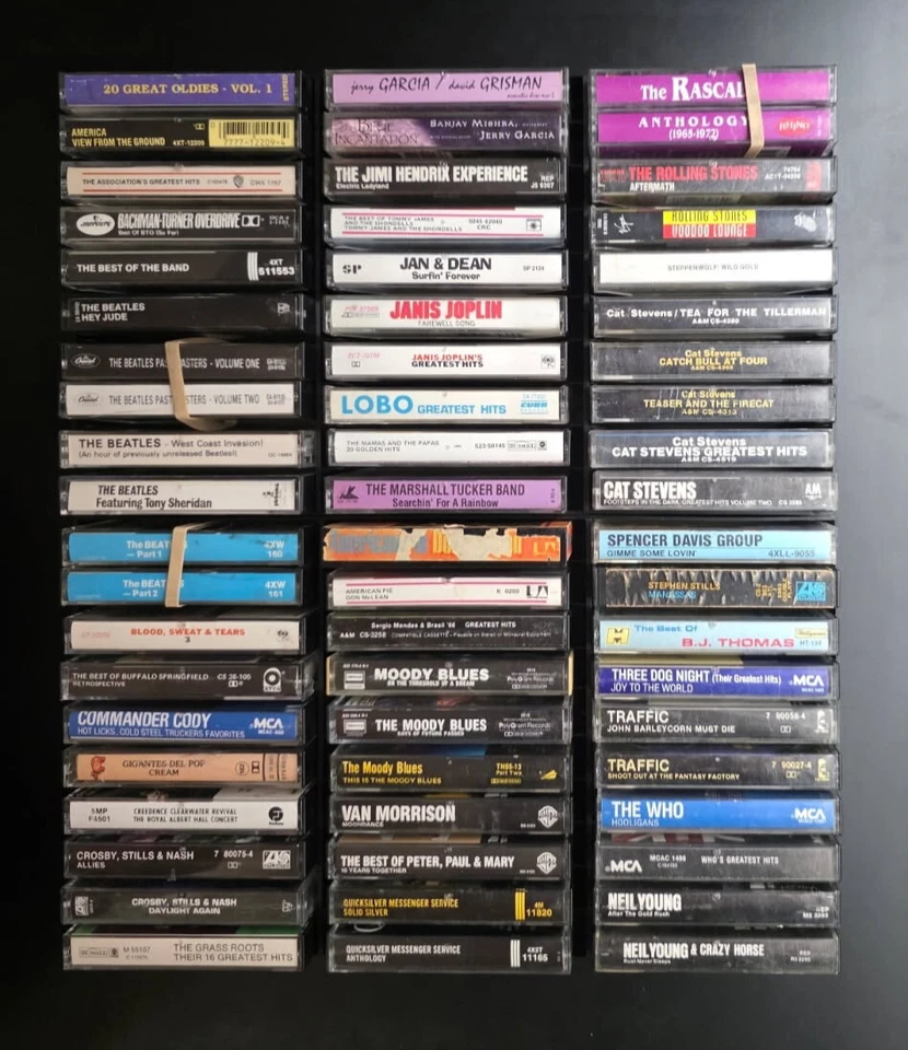 60s/70s/80s Classic Rock Cassette Tape Lot (U-PICK) *Untested - Image 1 of 1