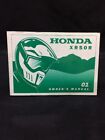 2001 Honda XR50 Owners Manual A202