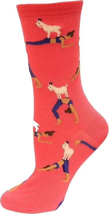 Hotsox Calcetines Yoga Cabra, Magenta, 1 Par, Zapato Mujer 4-10 Foto 1 de 1