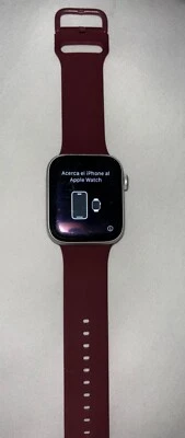 Apple Watch Series 6 44mm Estuche Aluminio y Cerámica con Correa Deportiva Borgoña Foto 1 de 4