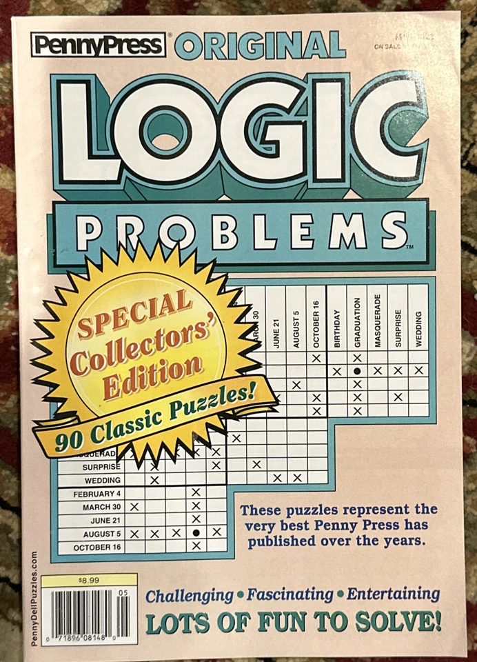 Original Logic Problems Special Collector Edition Puzzle Maths May 2023 Magazine - Image 1 of 1