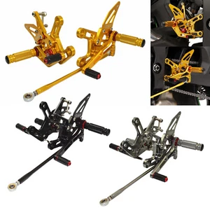 Adjustable Rearset Footrests Pedals Standard Shift For KAWASAKI ZX10R 2016-2020 - Bild 1 von 24