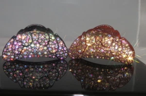 1 New Gorgeous Hair Clip with Shinny Swarovsky Crystals Hair Jewelry Accessories - Picture 1 of 31