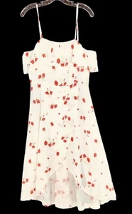 Cupshe Abito Midi Donna Medio Alto Basso Floreale Fata Matrimonio Spaghetti Strap - Foto 1 di 18