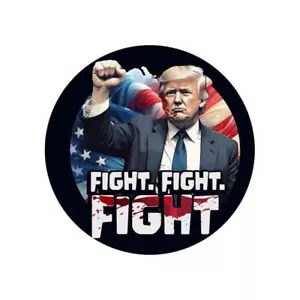 Trump Fight Attentat 13.07.24 Aufkleber Sticker Auto Magnet Vinyl wetterfest - Picture 1 of 1