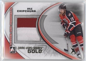 2011-12 ITG Heroes and Prospects Gold Jersey Spring Expo 1/1 Kyle Chipchura 2a8