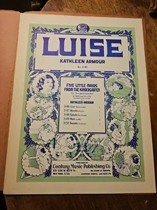 Partituras vintage, gráficos LUISE, siglo, 40th st, Nueva York - Imagen 1 de 9