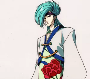 Akai Hayate OVA 1991 Anime Cel Douga Genbu Kurama Ninja Chiharu Sato - Bild 1 von 3