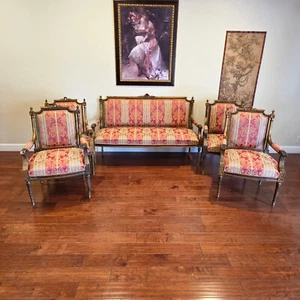 Antique Early 19th Century French Louis XVI Parlor or Salon Suite Set - Picture 1 of 10