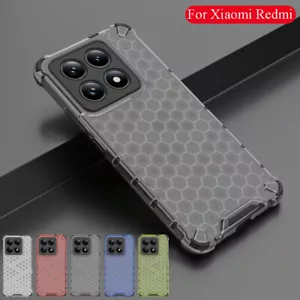 Custodia armatura a nido d'ape per Xiaomi Redmi Note 14 13 12 Pro Poco X6 Pro 14T - Foto 1 di 17