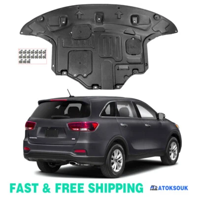 For KIA Sorento 2016-2020 Under Engine Splash Guards Front Engine Mud Flaps Foto 1 de 4