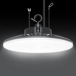LED UFO High Bay Light 150W Remote Dimmable For Warehouse Workhop Garage Lights - Picture 1 of 13
