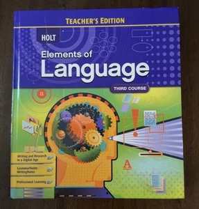 ELEMENTS OF LANGUAGE: THIRD COURSE, TEACHER EDITION By Odell Irvin - Hardcover - Picture 1 of 4