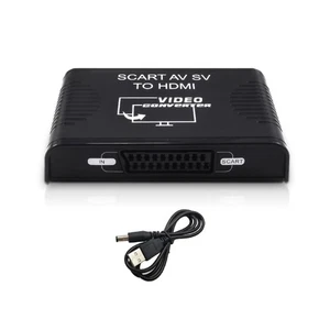 Scart AV S-video To HDMI Composite Switcher RCA Video&Audio Converter Adapter c - Picture 1 of 9