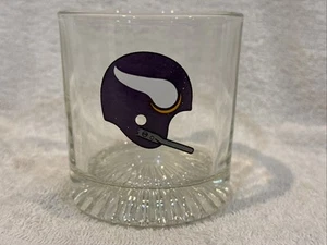 VERY RARE VINTAGE 1960's Minnesota Vikings Hi-Ball Rocks Glass, LOOK-NICE! - Picture 1 of 2