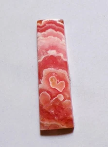 31.25 Cts Natural Rhodochrosite Cabochon Loose Gemstone 42X13X4MM 08 - Picture 1 of 3