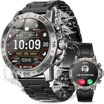 Smartwatch Uomo con Chiamate Bluetooth, 1.39" Impermeabile 5ATM Orologio... - Immagine 1 di 4