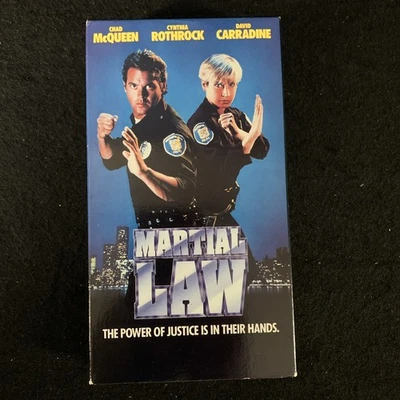 Martial Law 1991 VHS Video Cassette Tape Movie Action - Image 1 of 4