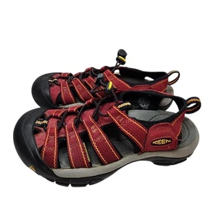 Keen Newport H2 Sandals Womens Size 6 Red Waterproof Hiking Water Shoes - Picture 1 of 12