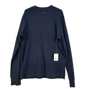 Lucky Brand Pullover Herren Large Blau Rundhals Pullover Leicht Strick Weich Neu - Bild 1 von 11