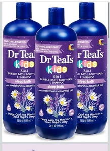 Dr Teal's Kids 3-in-1 Sleep Bath: Bubble Bath, Body Wash 20 Fl Oz (Pack of 3) - Picture 1 of 6