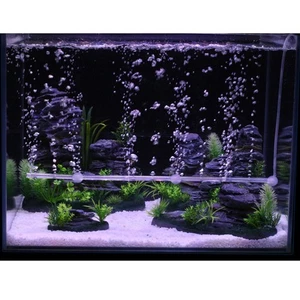 2 Set Pesci Serbatoio Bubbler Aria Ossigeno Barre Decorazione Acquario Striscia - Foto 1 di 11