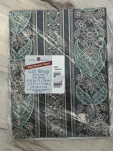 VTG MCM Gift Wrap Paper American Greetings Sealed Art Nouveau 8.33 Square Foot - Picture 1 of 5